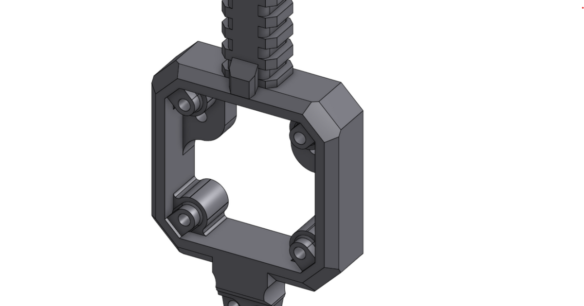EBB42 EVA3 Mount for Bondtech LGX (Hex Nuts Addition) by Fractal