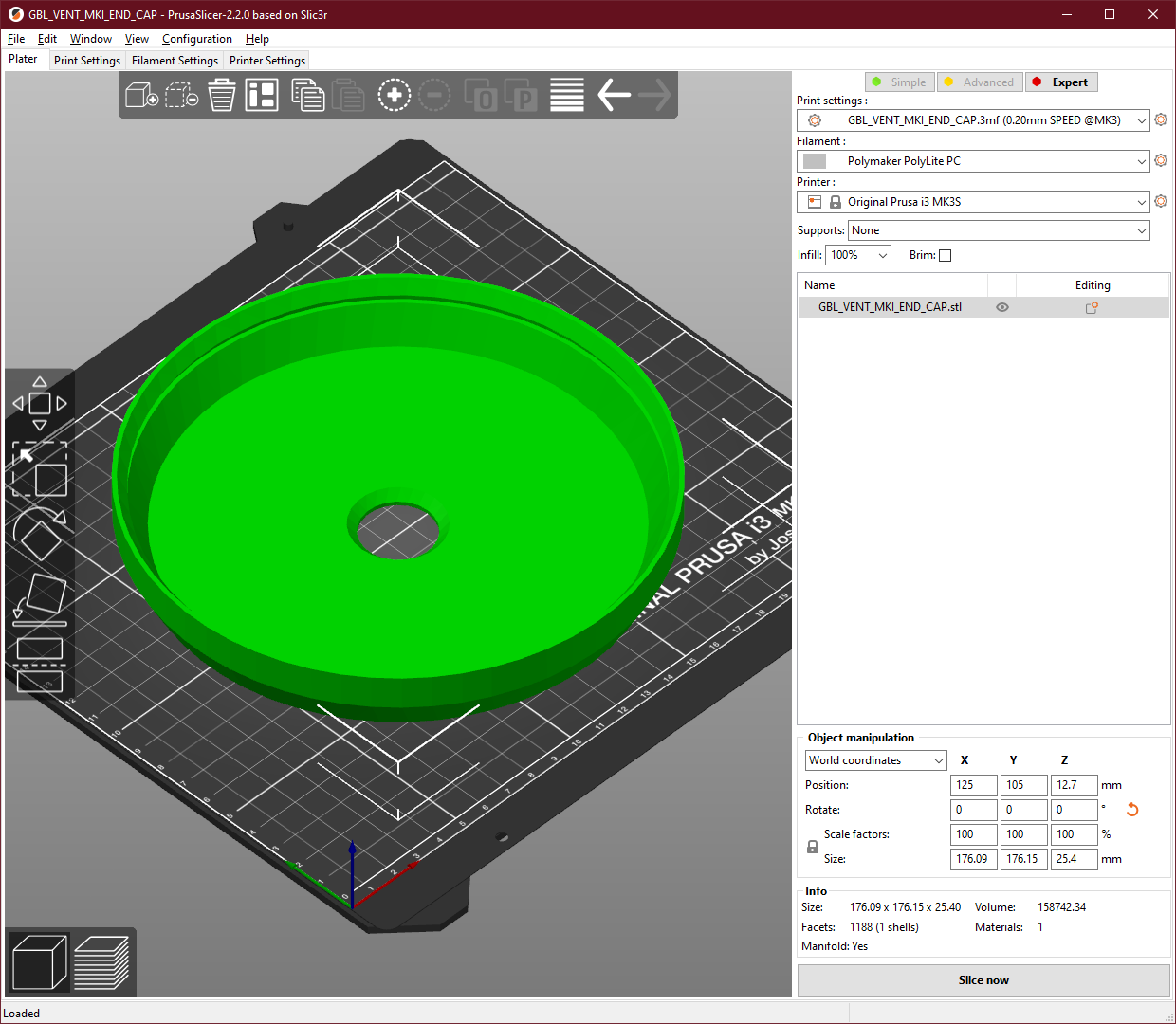 GBL VENTILATOR END CAP (2 REQUIRED) by Gimble | Download free STL model ...