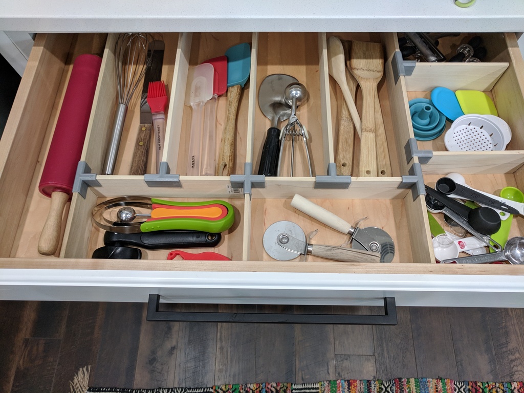 Kitchen Drawer Organizer Brackets/Braces by JeremyKMac | Download free STL  model | Printables.com