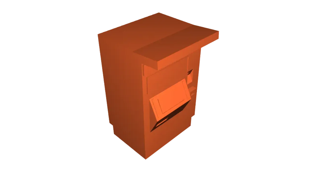 Modern Ticketing Machine (N-Scale) by Daystrom | Download free STL ...