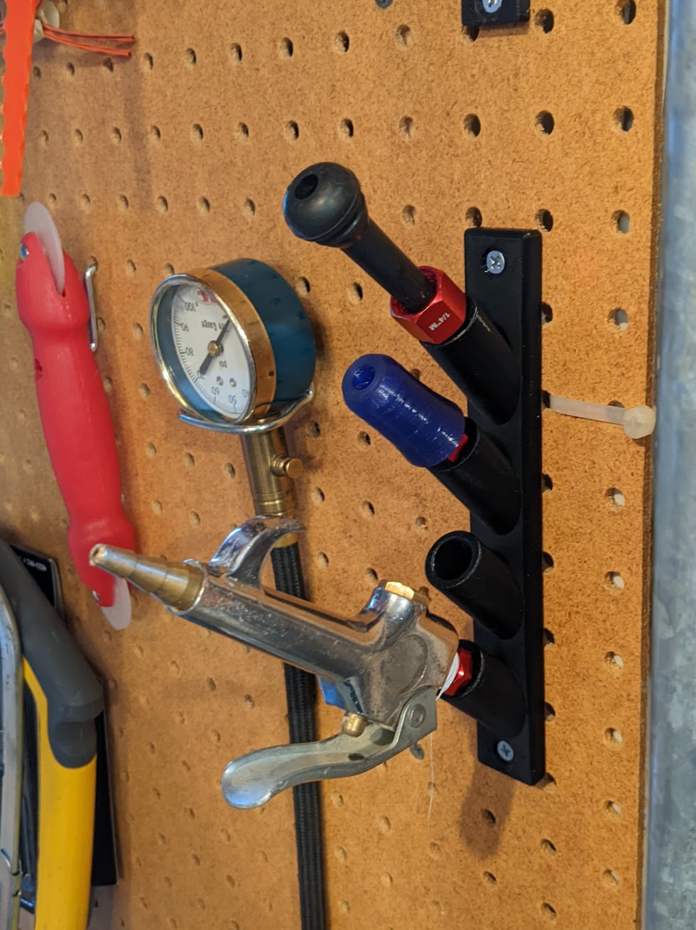 Air tool fittings holder