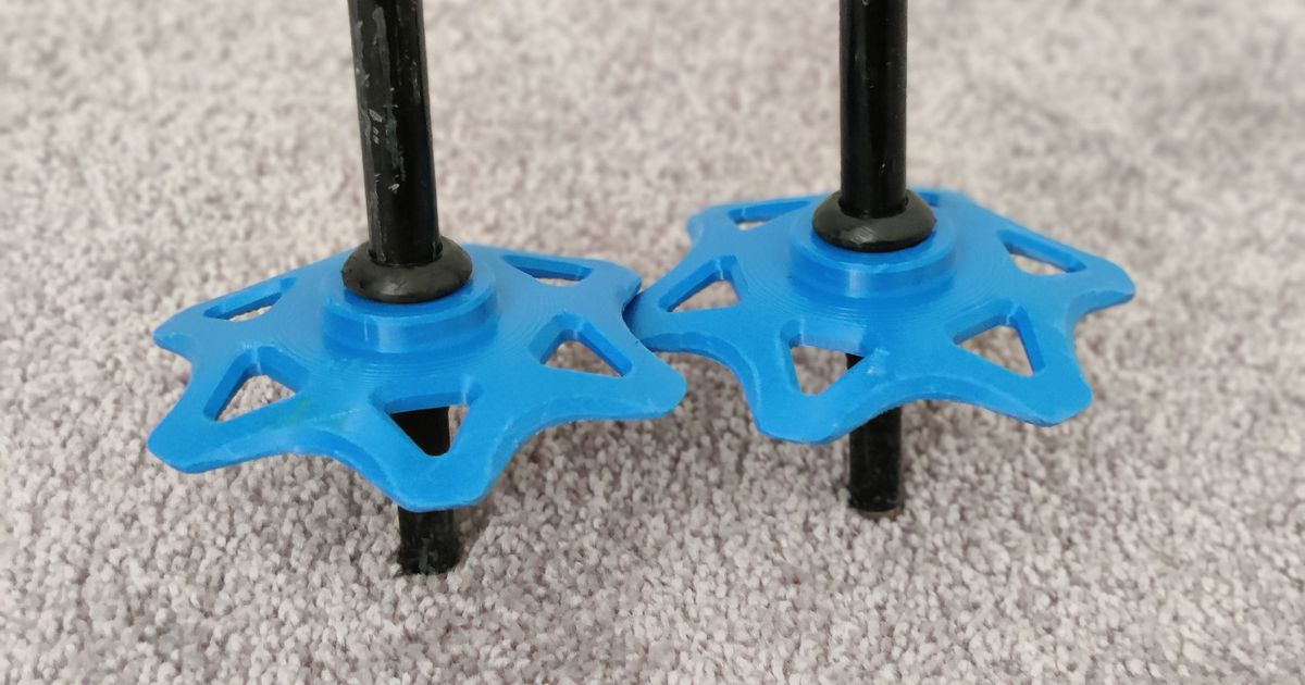 Goode ski pole basket by kynes Download free STL model