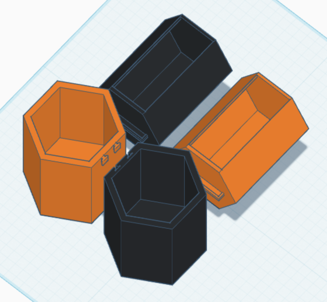 Hexagon drawers