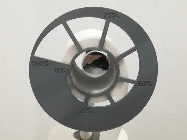 Toilet paper measuring tool