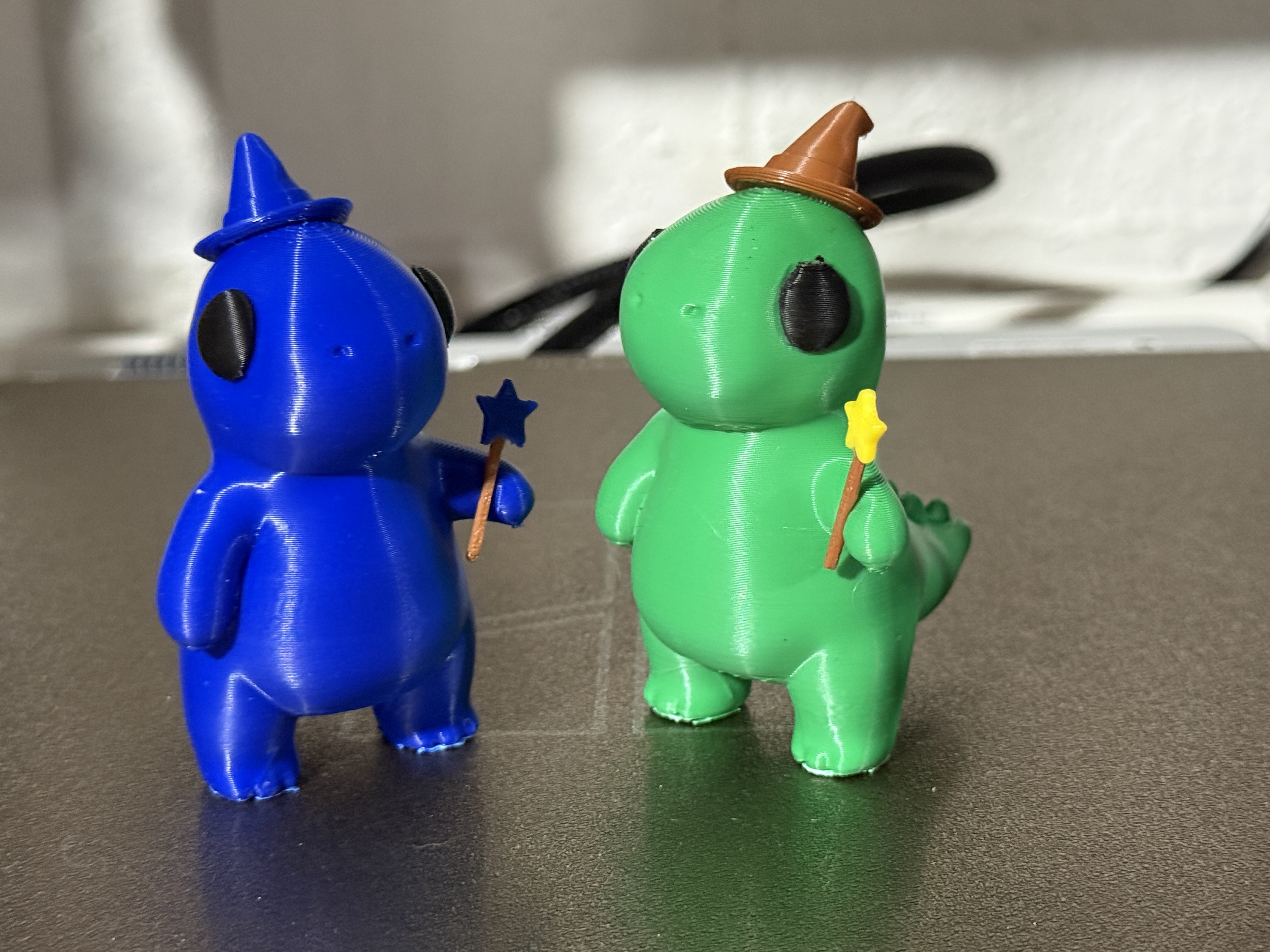 cute wizard dinos with wand and hat NO AMS