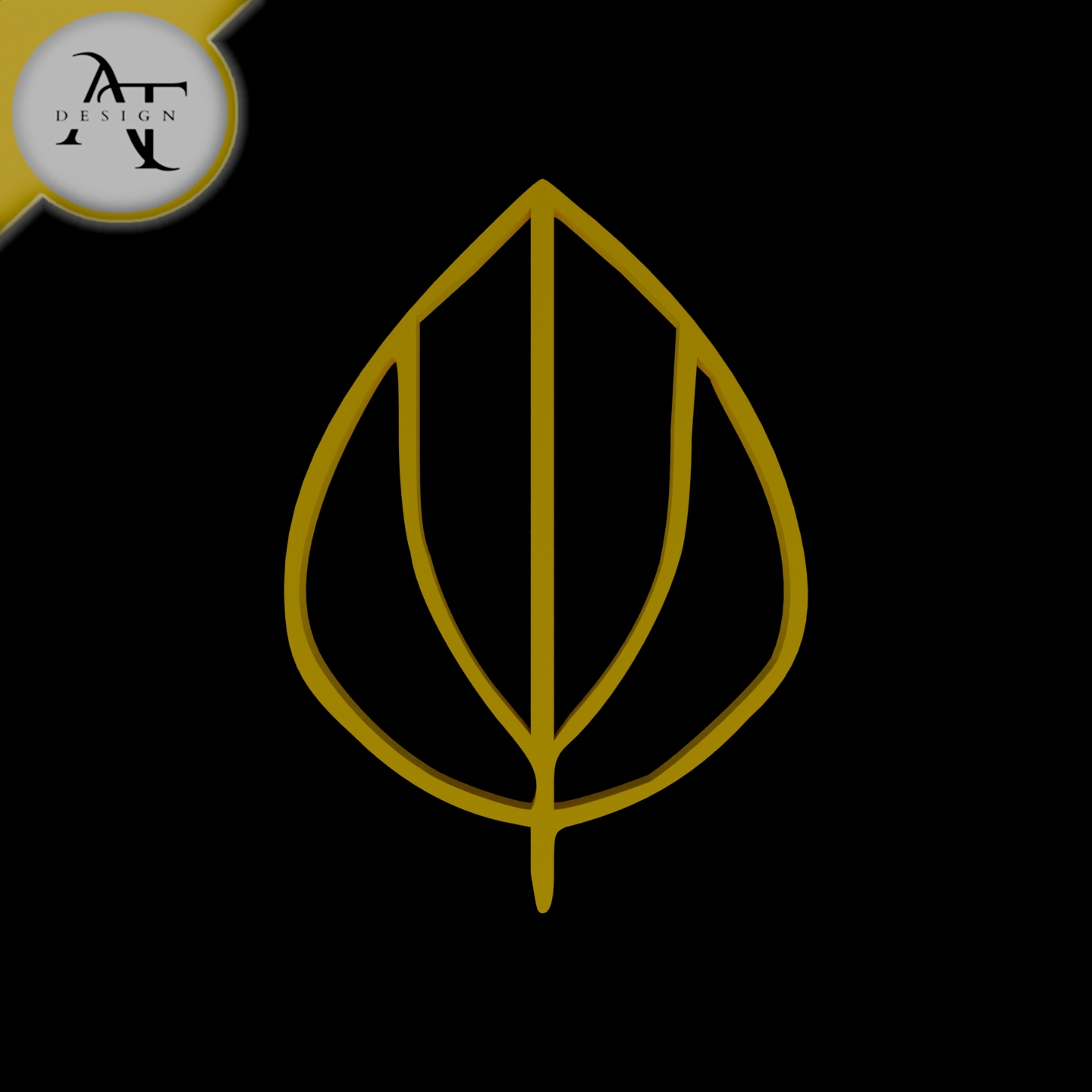Simple Leaf Symbol - 2D Art
