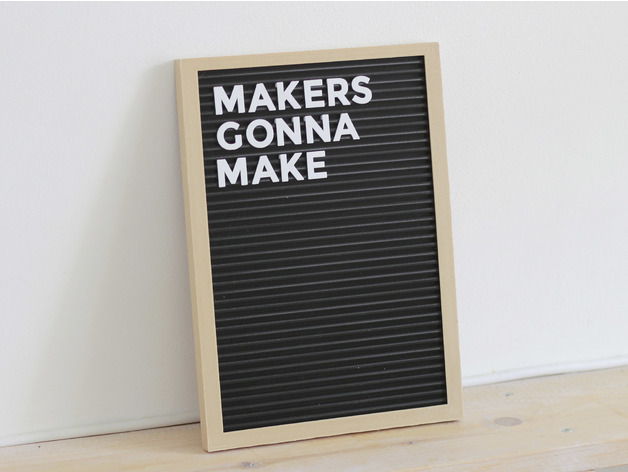 Letter Board - Fully 3D Printed