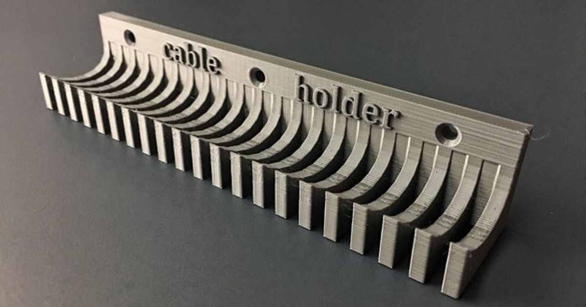 cable holder for 20 laboratory and test cables by Makeroni | Download ...