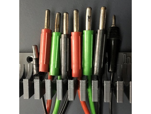 cable holder for 20 laboratory and test cables by Makeroni | Download ...