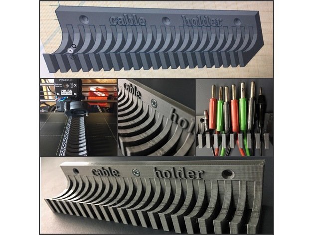 cable holder for 20 laboratory and test cables by Makeroni | Download ...