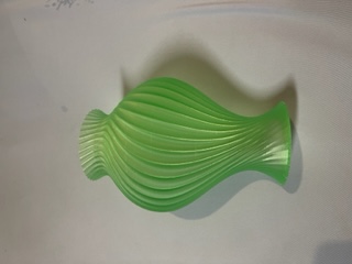 Fluted Vase 210 mm tall x 160 mm diameter