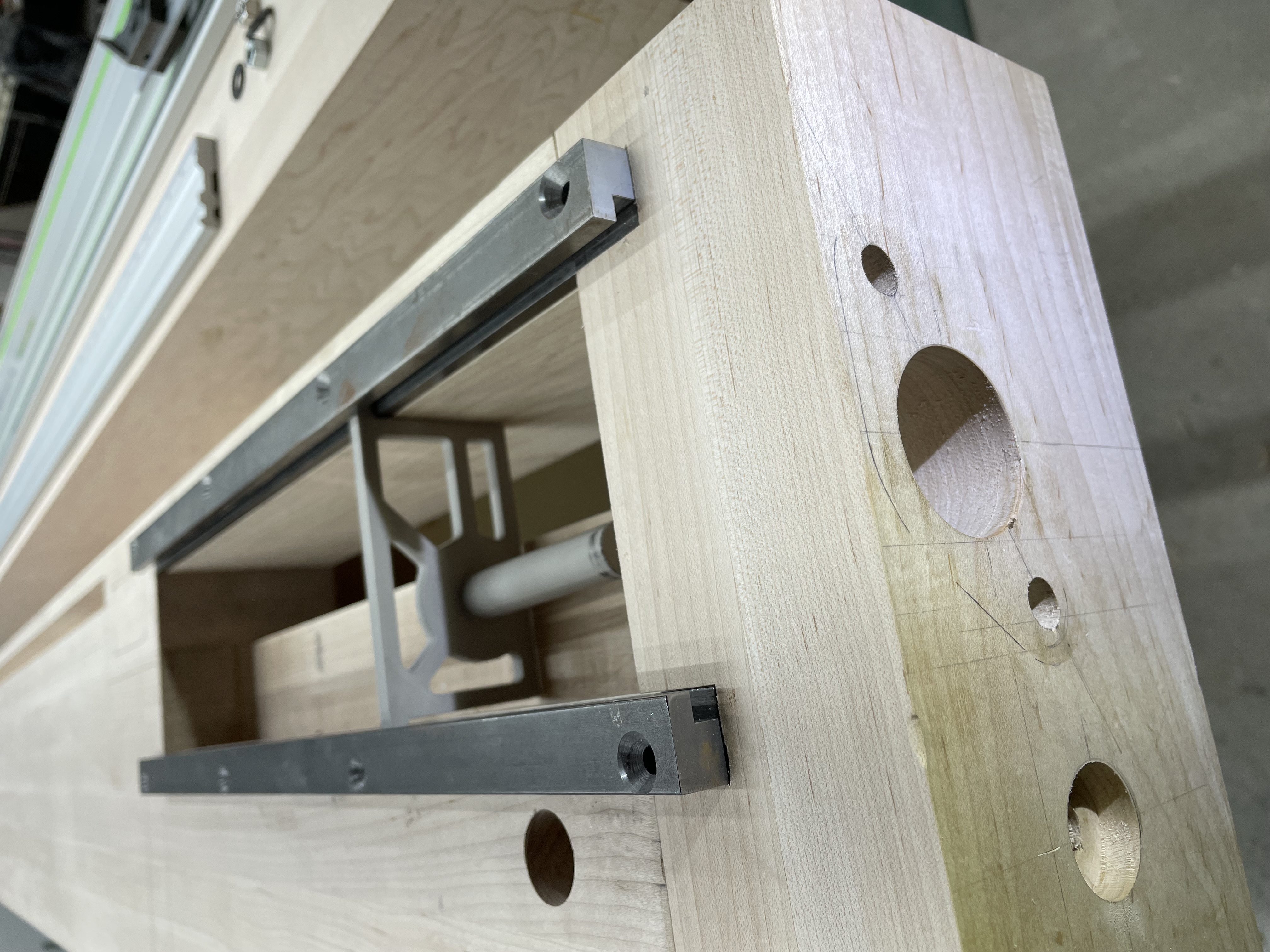 Benchrafted Tail Vise Bracket alignment jig
