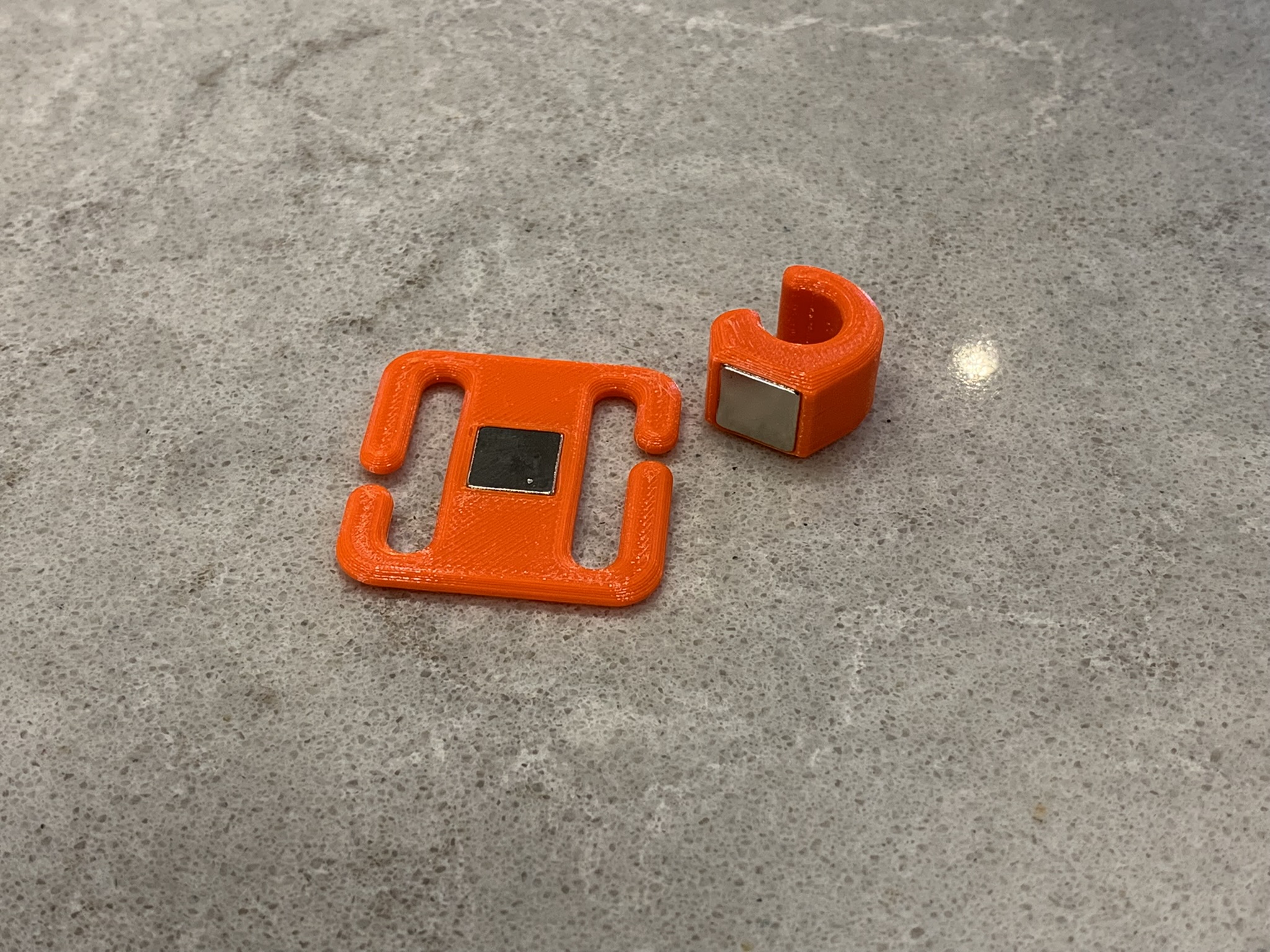 Hydration Tube Clip and Base by Adam Download free STL model