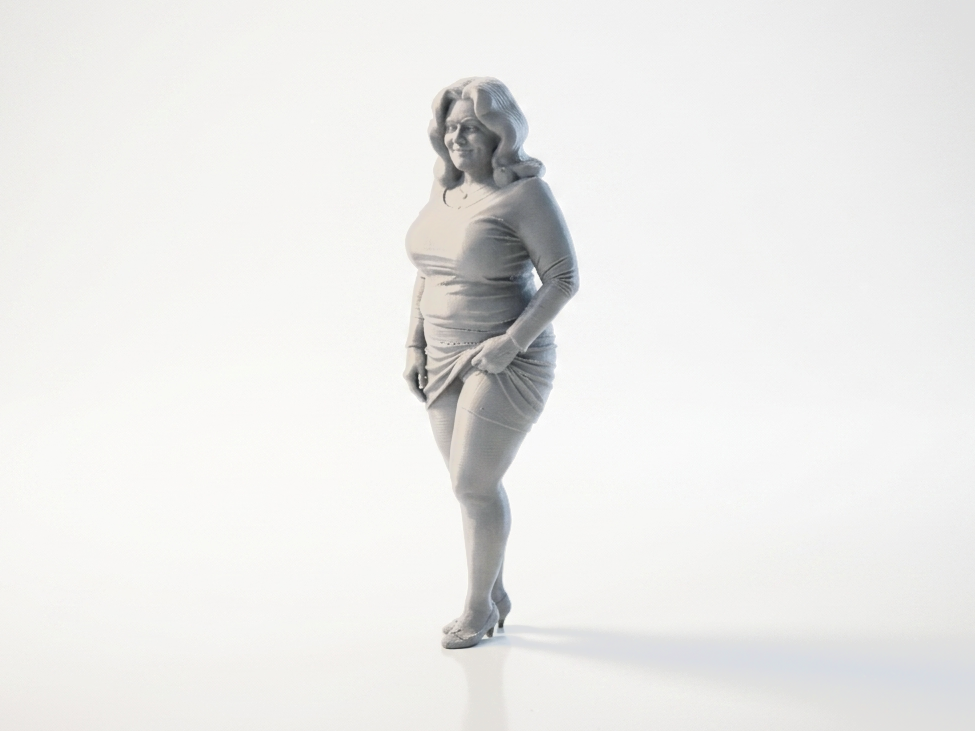 Grandma Figure Playful Character 3D Printable