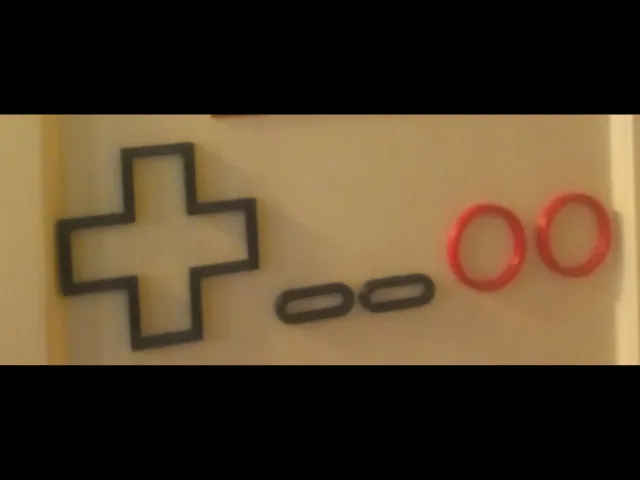 NES Controller Button Wall Art