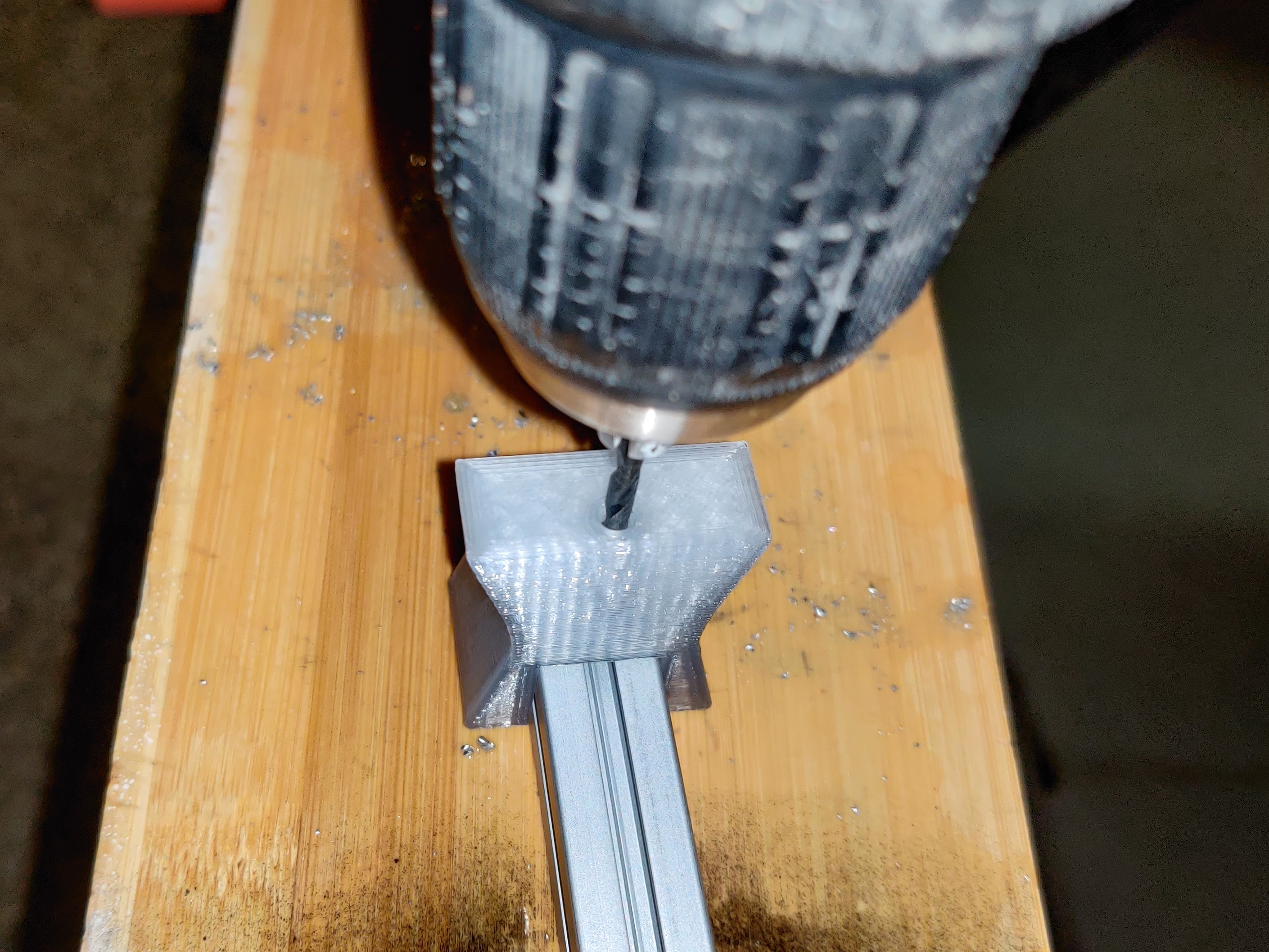 Voron0 drill jig for aluminum extrusions by jrdn8056 Download free