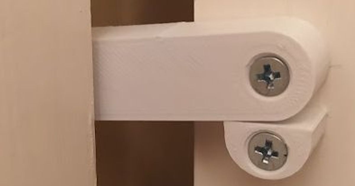 Door stop / retainer / latch by aibohphobia Download free STL model