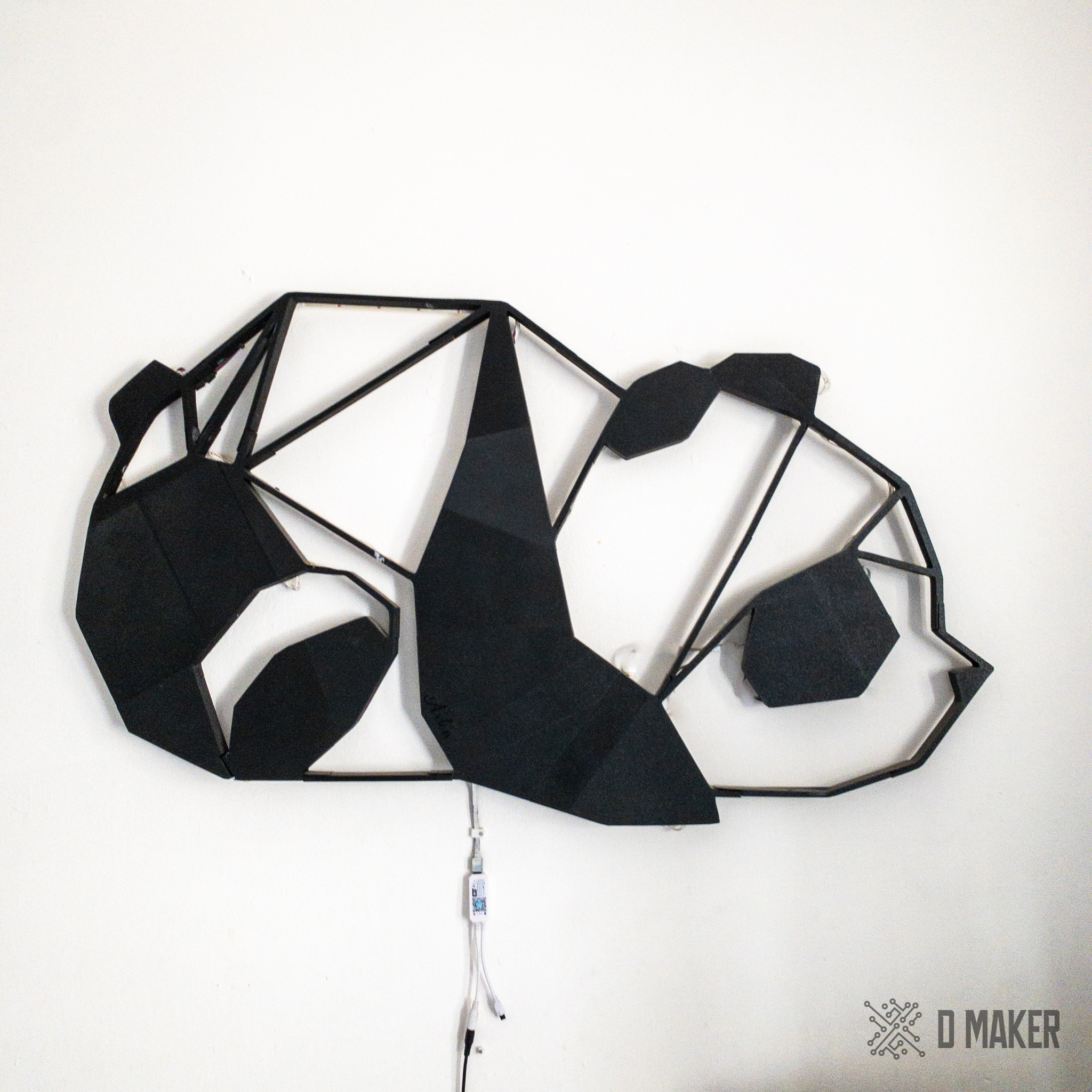 Panda Wall Art Lamp