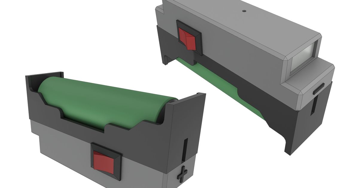 Powerbank - 1 x 18650 by Regis | Download free STL model | Printables.com