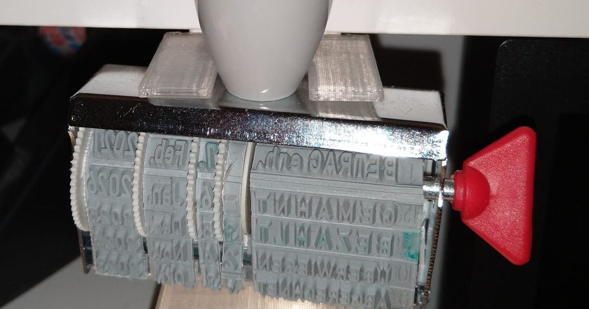 Under-shelf rubber stamp holder e.g. for stieber-pro by b--rian ...