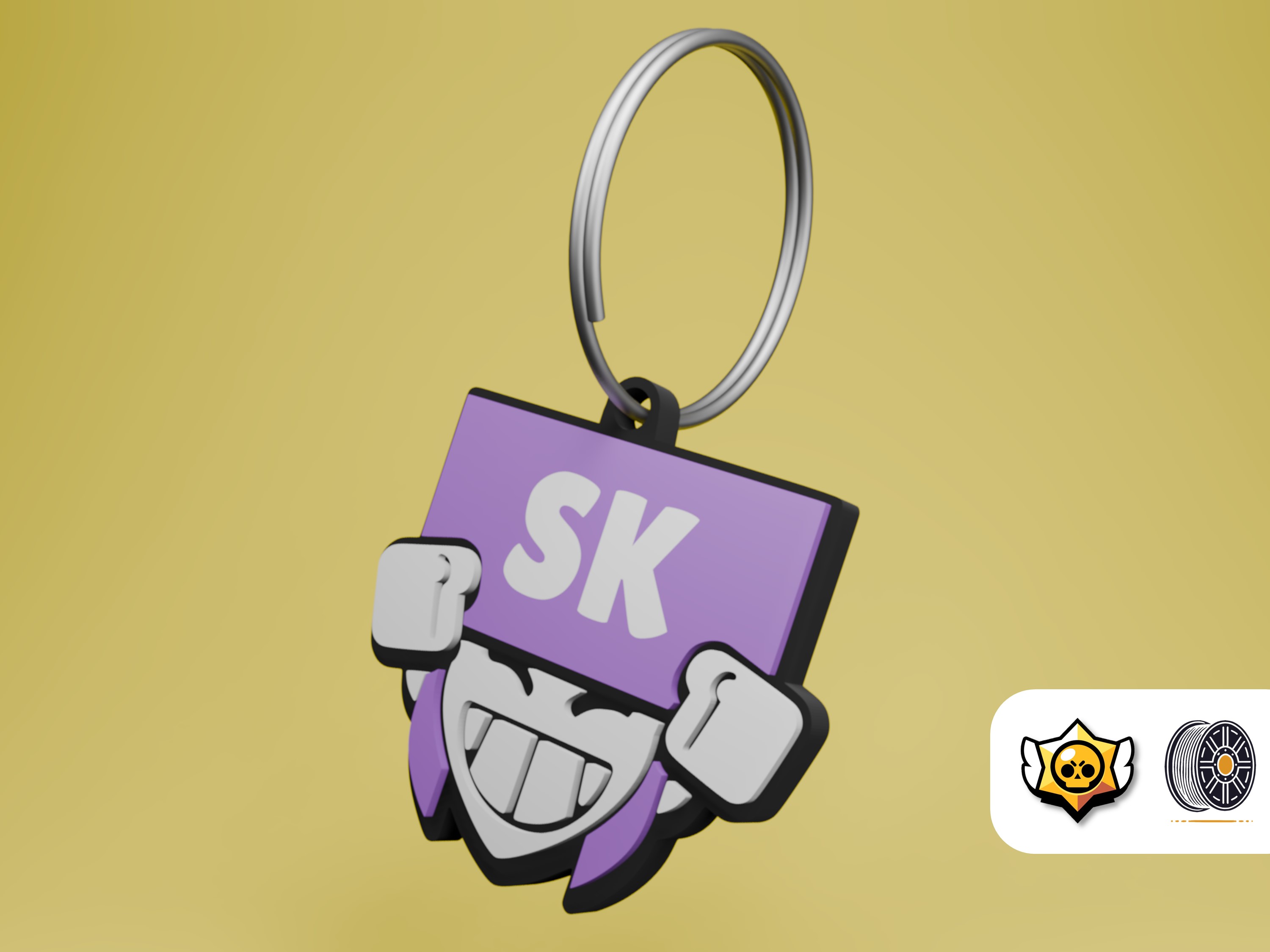 SK Reply Pin | Brawl Stars Keychain Series