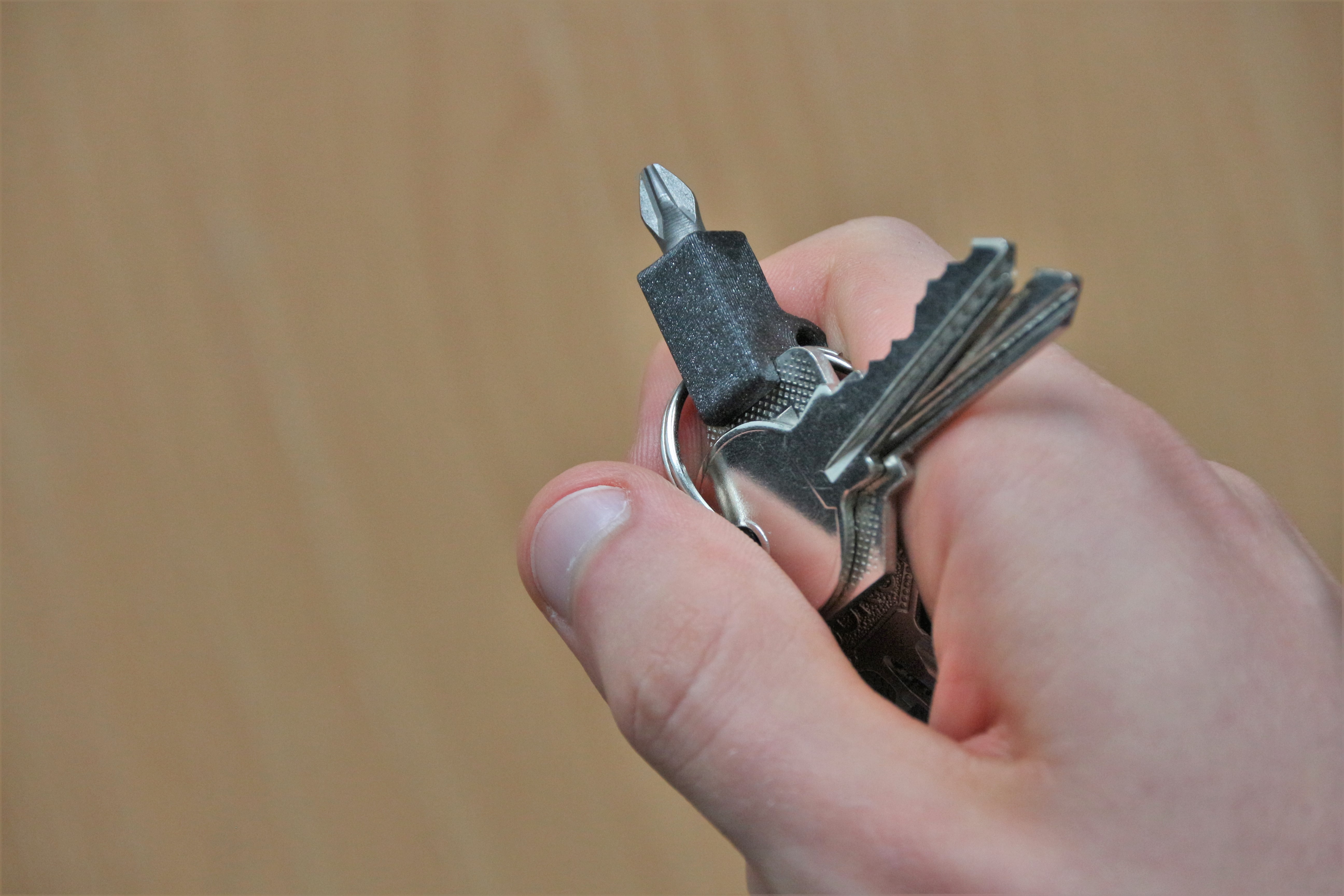 Miniatura 2 do modelo 3D Mini keychain bit holder