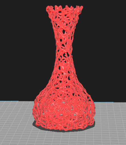 Vase in Voroni design
