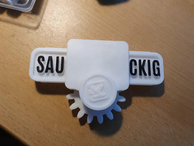 Mechanical Dishwasher Sign - German Version - Sauckig
