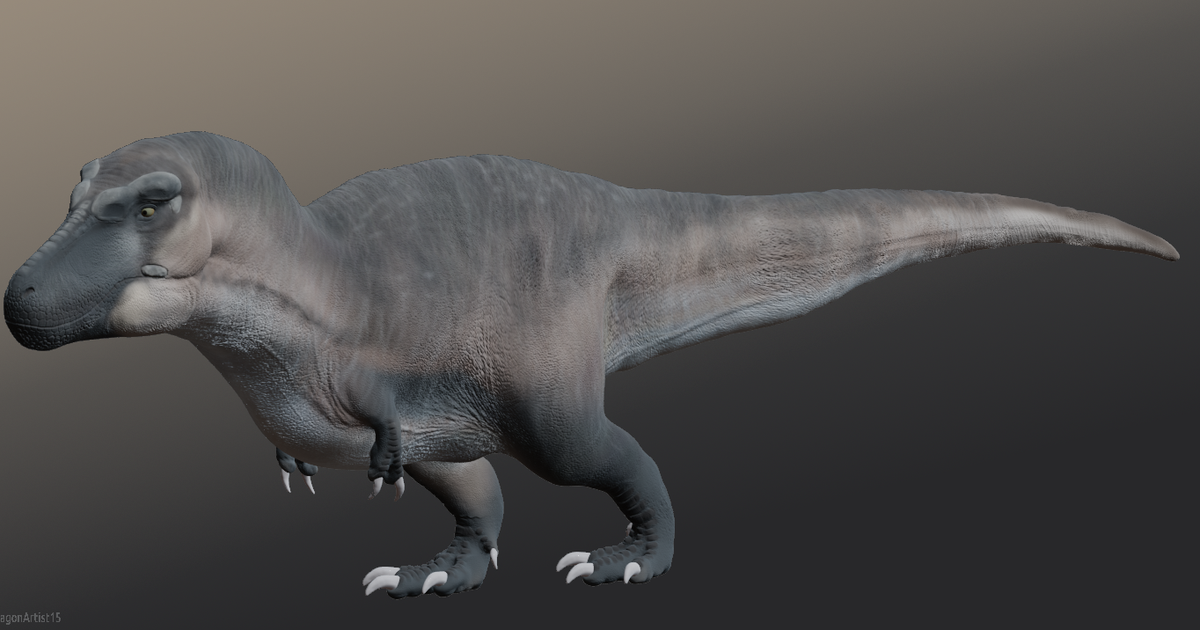 STL file Realistic Dinosaurs T-Rex Tyrannosaurus 🦖・3D printable