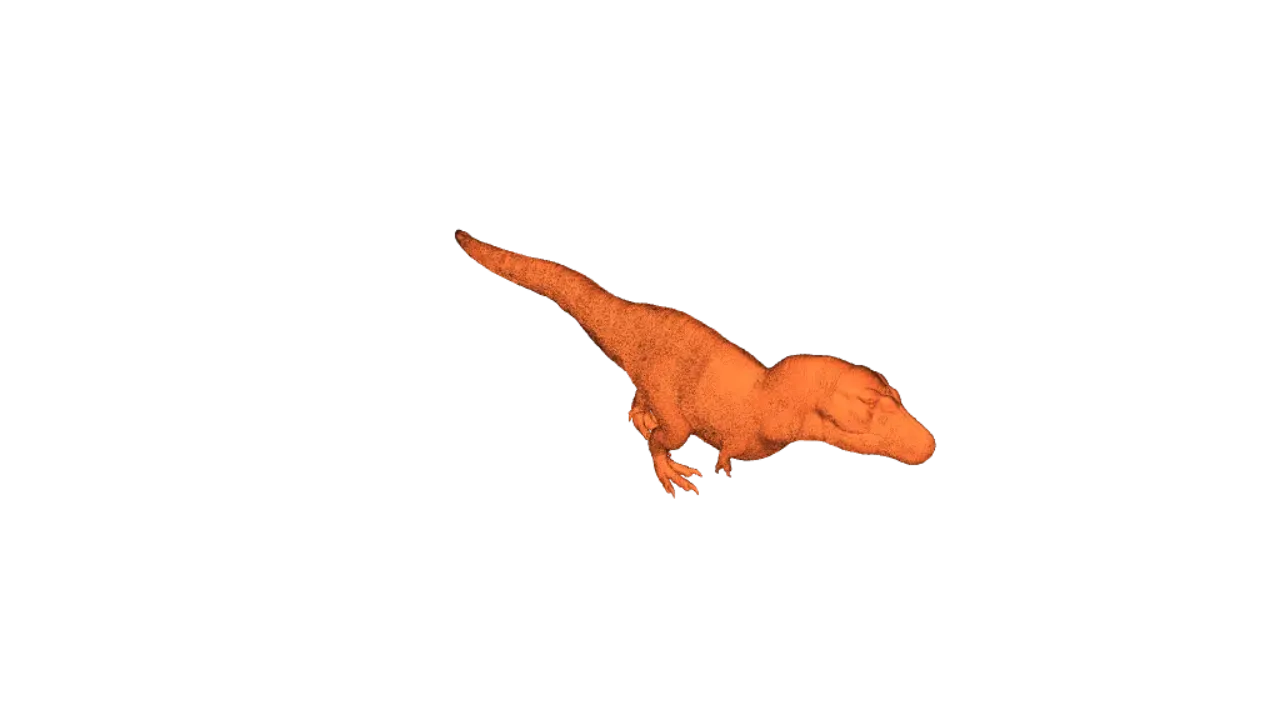 3d Dinosaur Running Away GIF