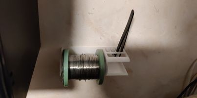 Solder holder wall mounted