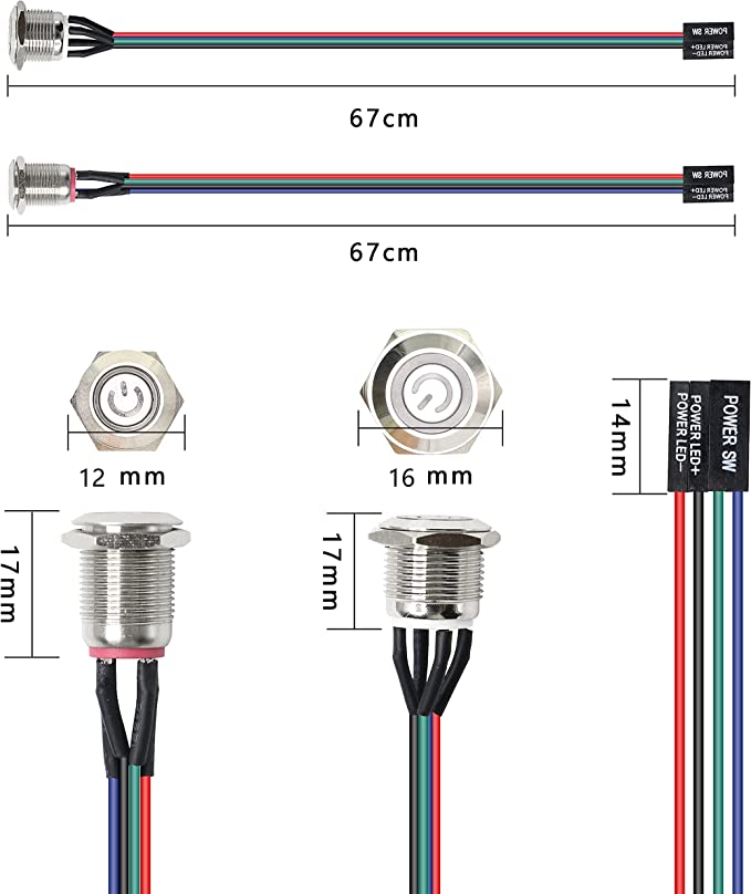 Miniatura 5 do modelo 3D External PC power button