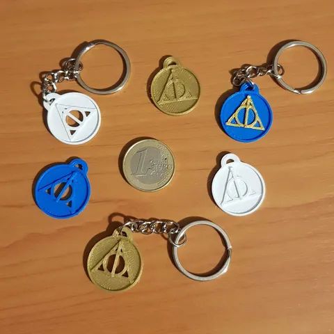 Keychain Token Cart Coin HP - Deathly Hallows