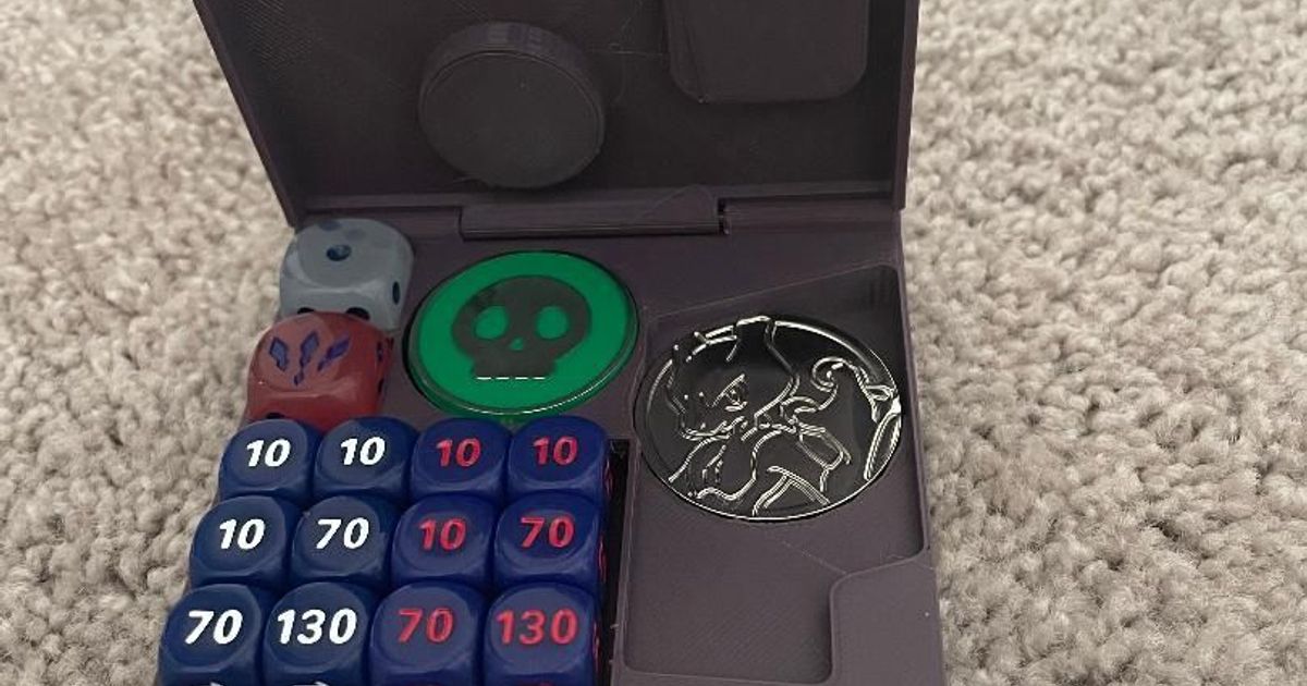 Pokemon Dice Box, VSTAR Counter, and Coin by Reecpawn Download free