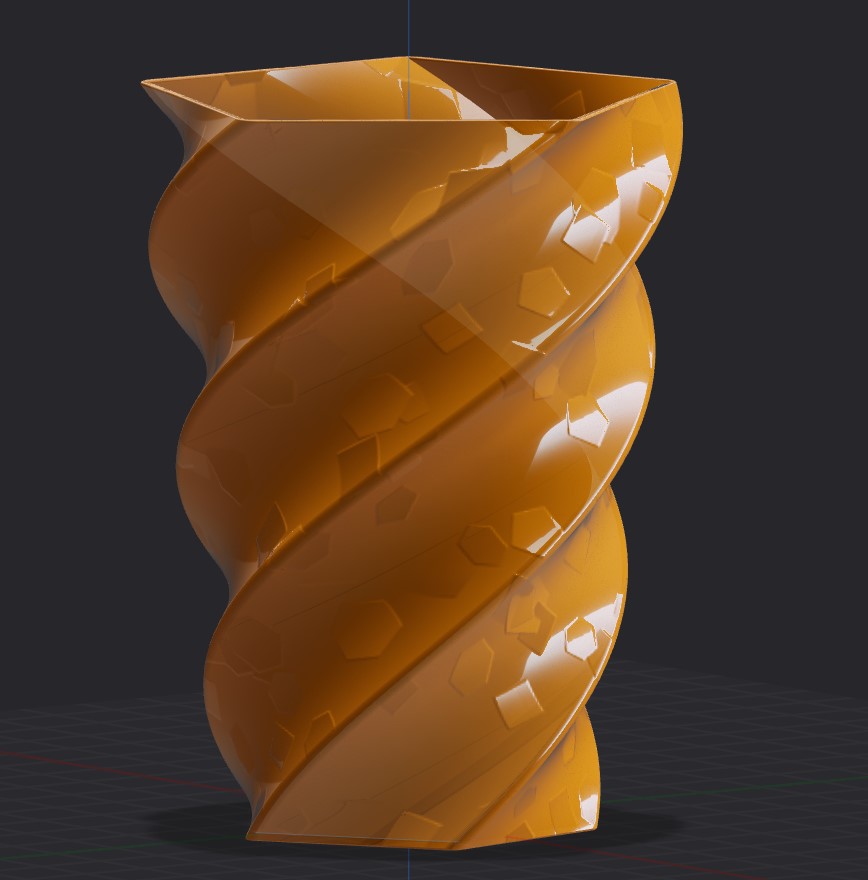 Small Golden Vase by Integra