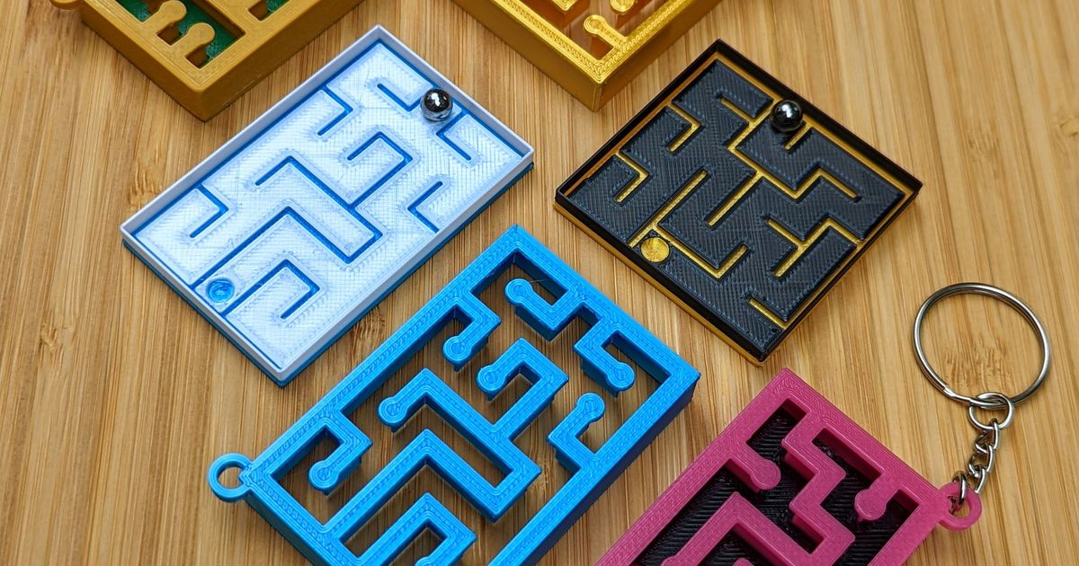 CircuitryInspired Keychain Marble Maze by Jessica Mauerhan Download