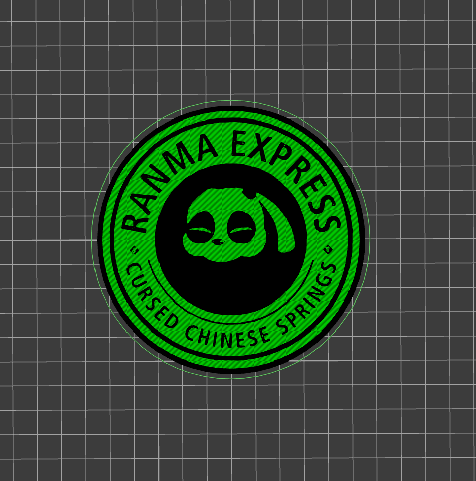 Ranma Express set: coaster, keychain, magnet
