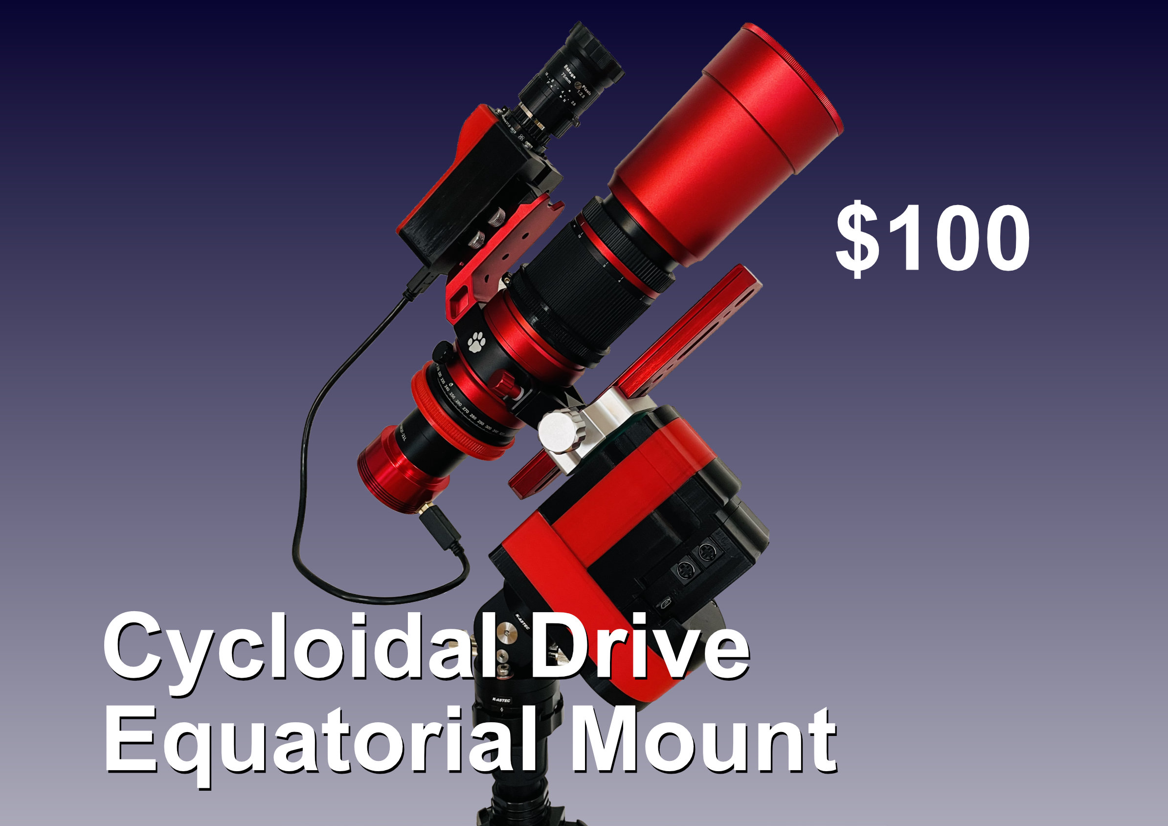 Miniatura 5 do modelo 3D Cycloidal Drive Equatorial Mount
