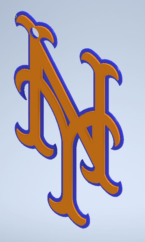 New York Mets Keychain