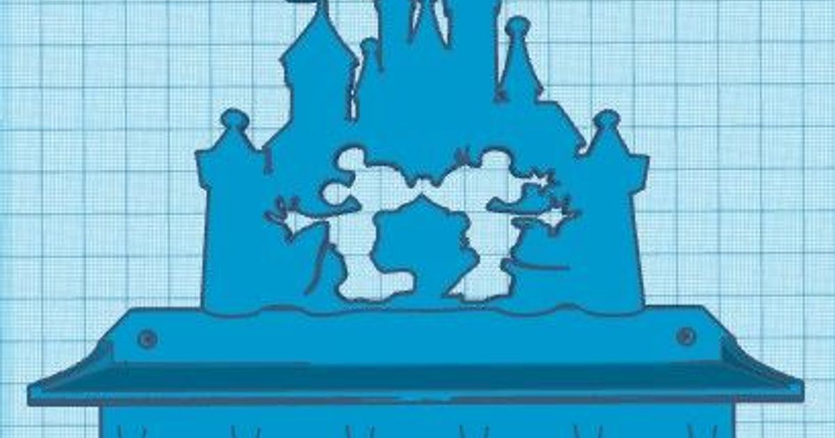 Disney Key Racks with Shelf by KnotHead Download free STL model