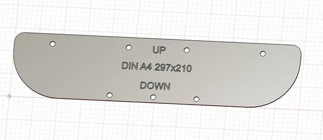 Prusa RC3 FaceShield DIN A4 Foil Cut Helper