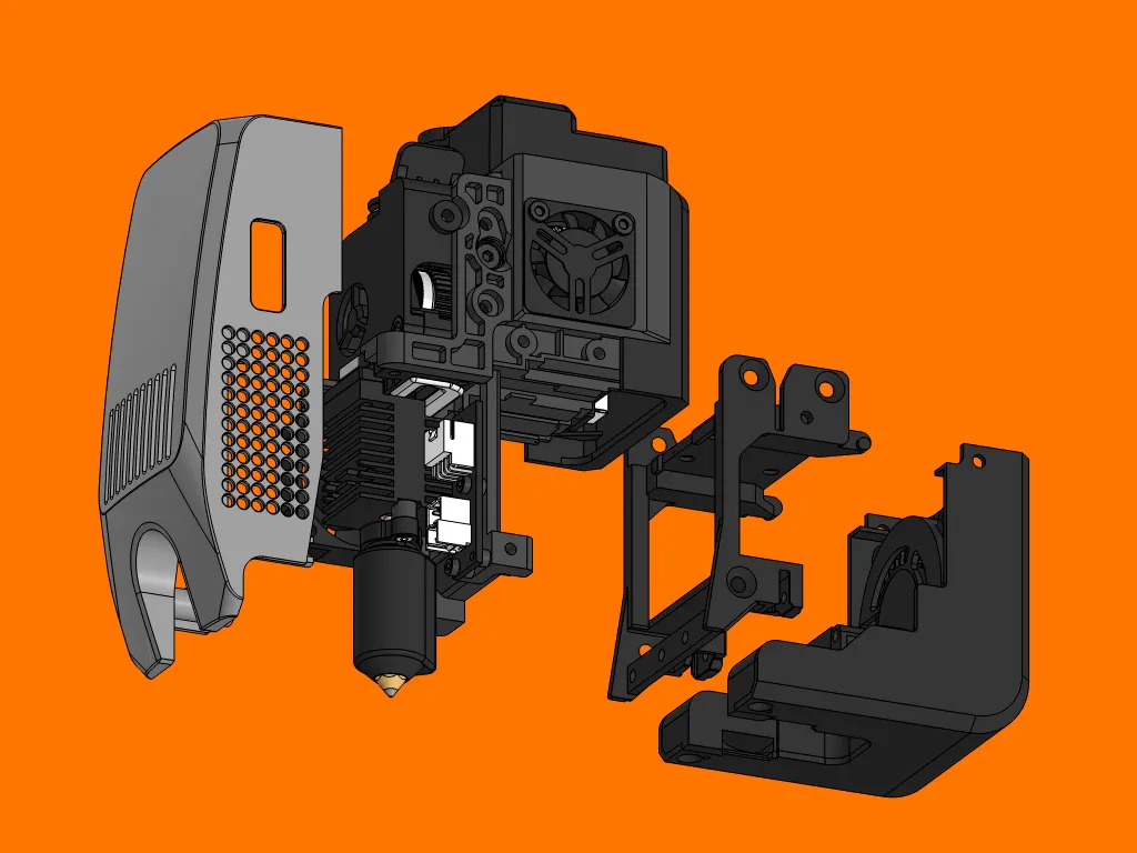 Creality K2 toolhead (CAD model) by Mike Sinkovsky | Download free