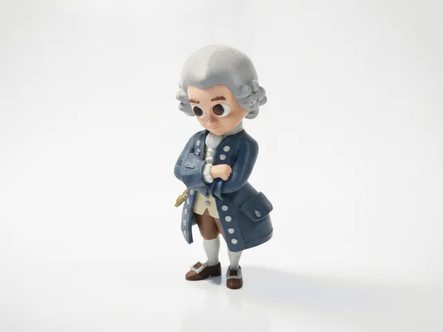 Mozart Historical Figure Statue 3D Printable