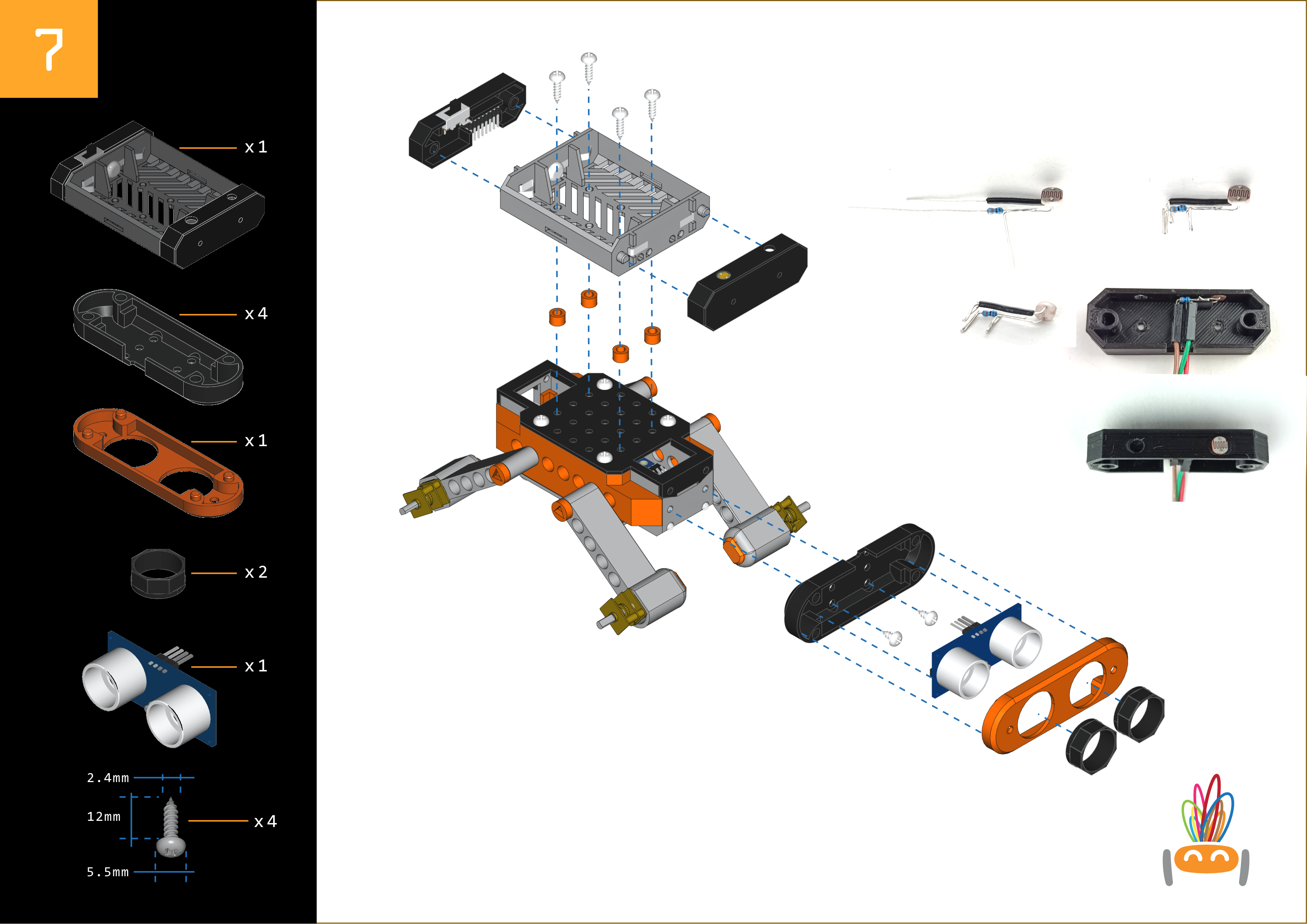 RoverT – Obstacle-Avoiding Robot with lights — miniatura 11