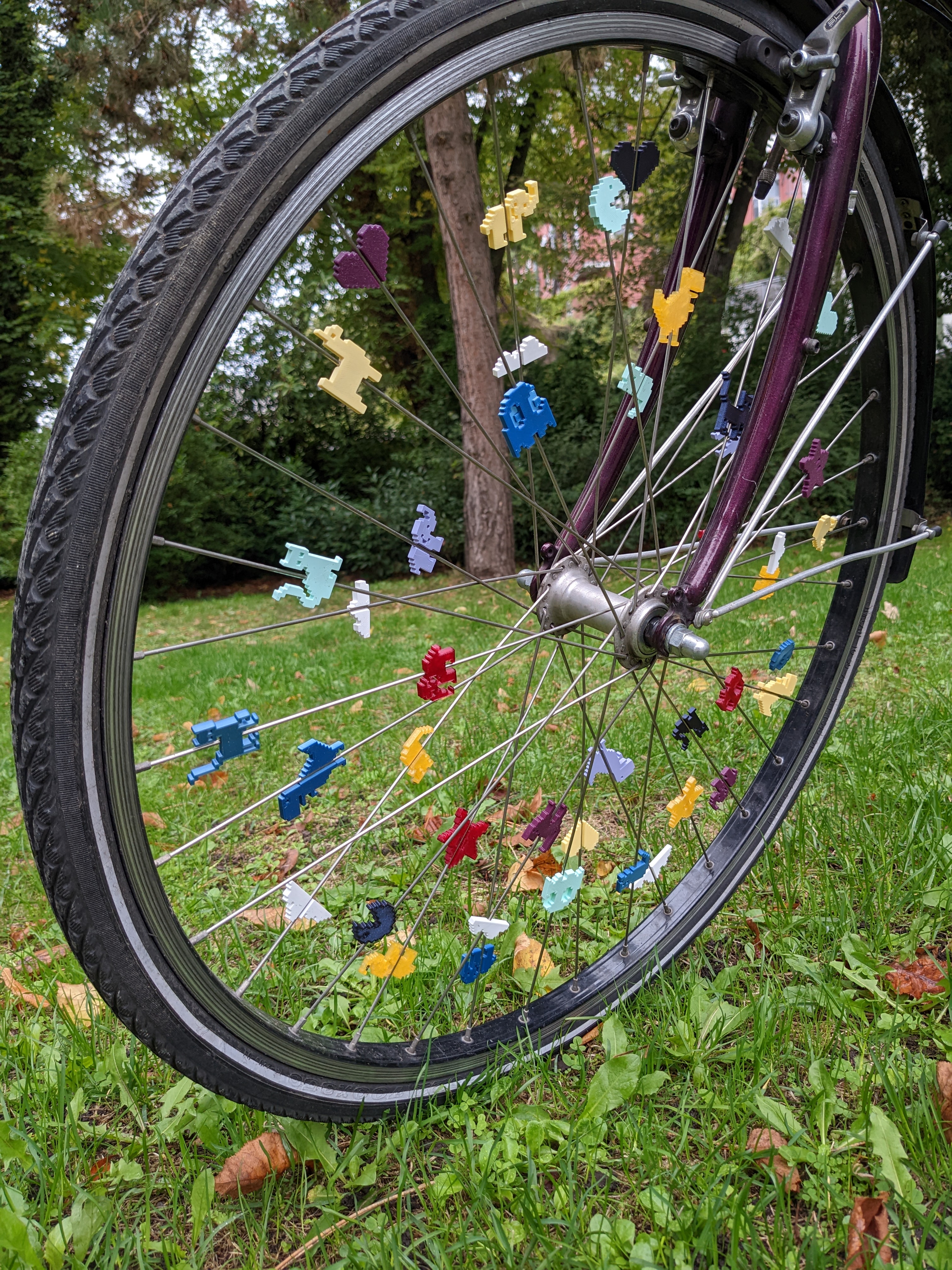 Bike spoke decorations hot sale