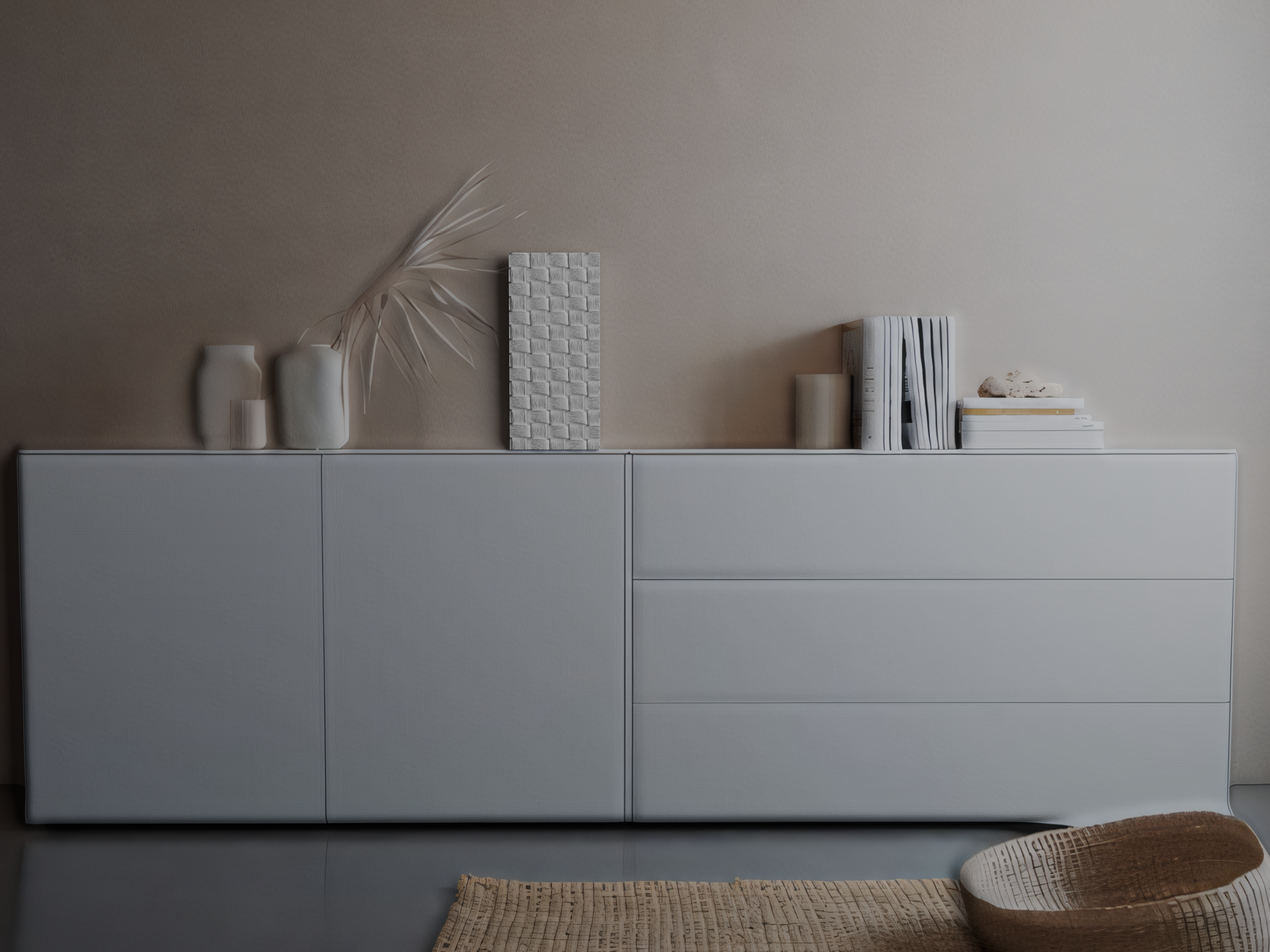 Parametric Brick Relief - Modern Stonewall Wall Art