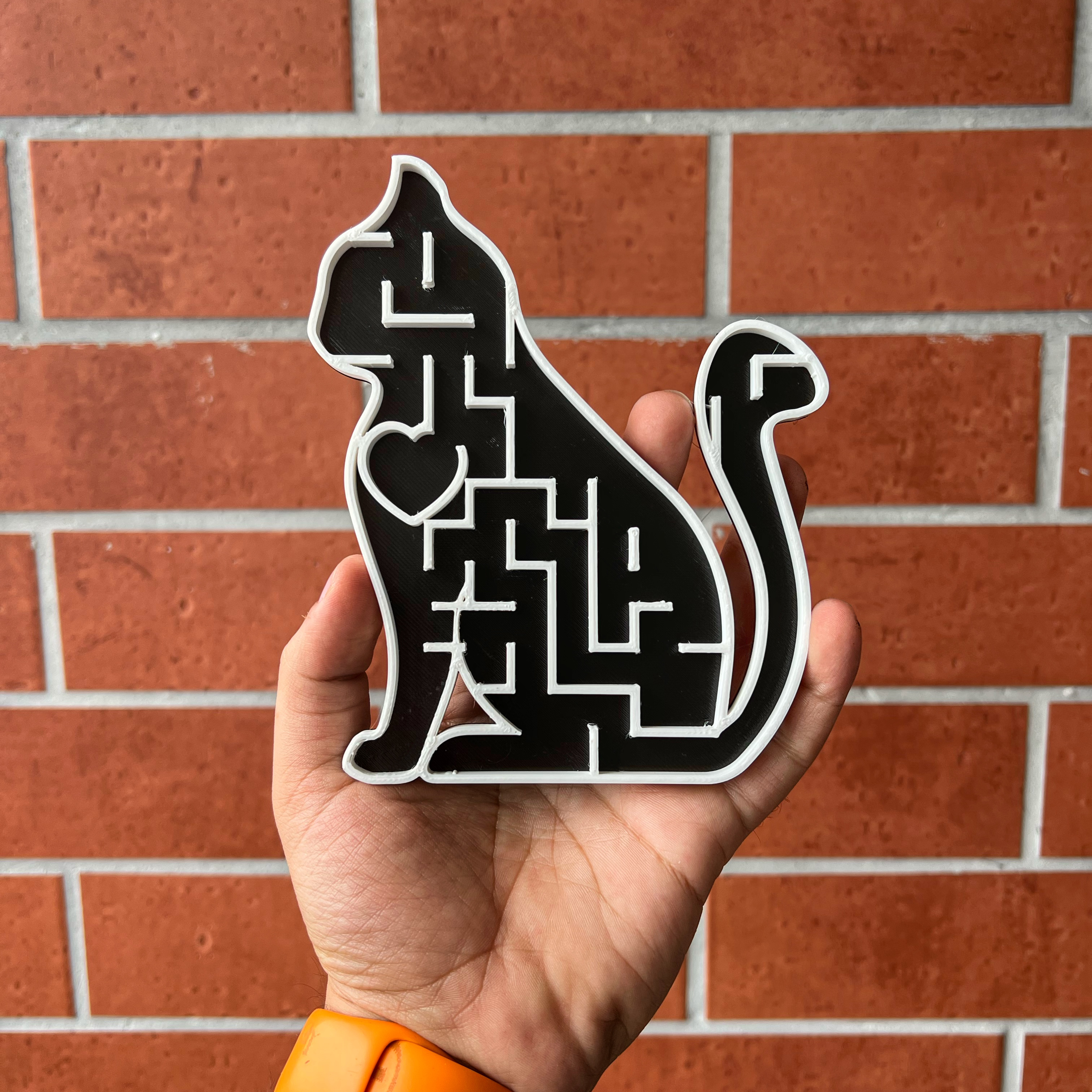Cat heart maze