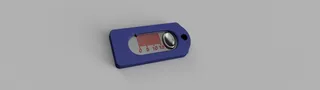 Tire profile depth gauge keychain
