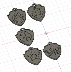 Paw Patrol Pup Tags by PrinterIsComing Download free STL model