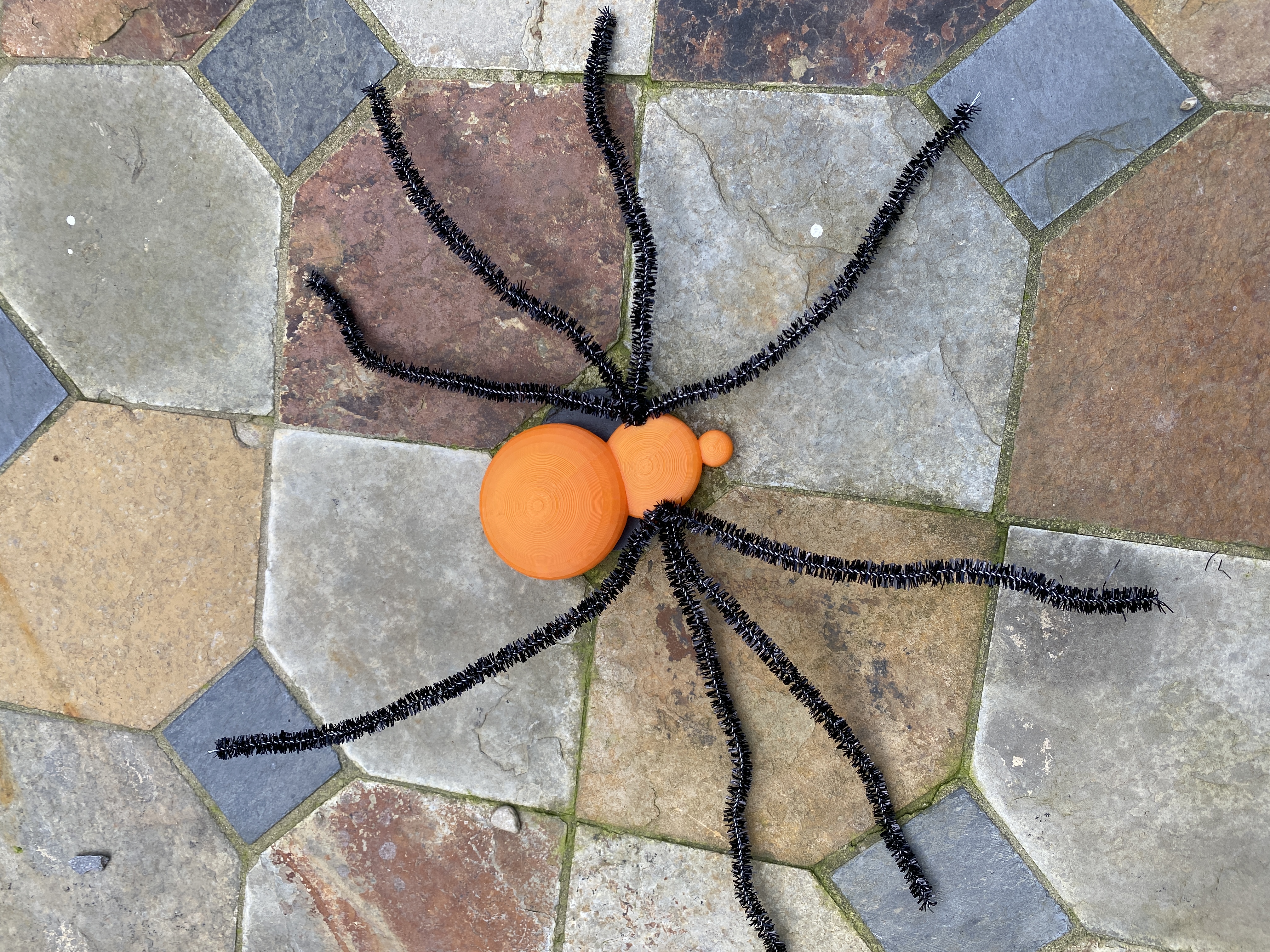 Pipe Cleaner Spider Body - Halloween